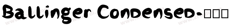Ballinger Condensed字体转换